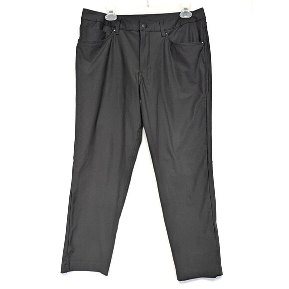 Lululemon Mens Size 33 Black ABC Classic Fit Stretchy 5 Pocket Pant Warpstreme - Picture 1 of 10